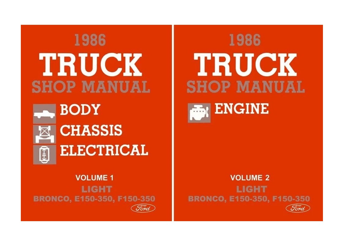 1986 Ford F-Series Trucks, Bronco, and Econoline Shop Service Repair Manual