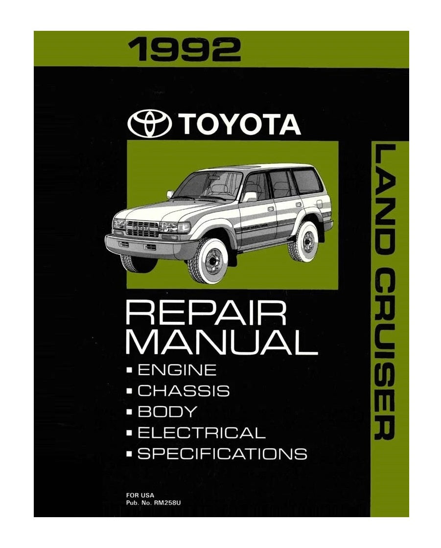 1992 Toyota Land Cruiser Service Repair Shop Manual – Complete Maintenance & Repair Guide