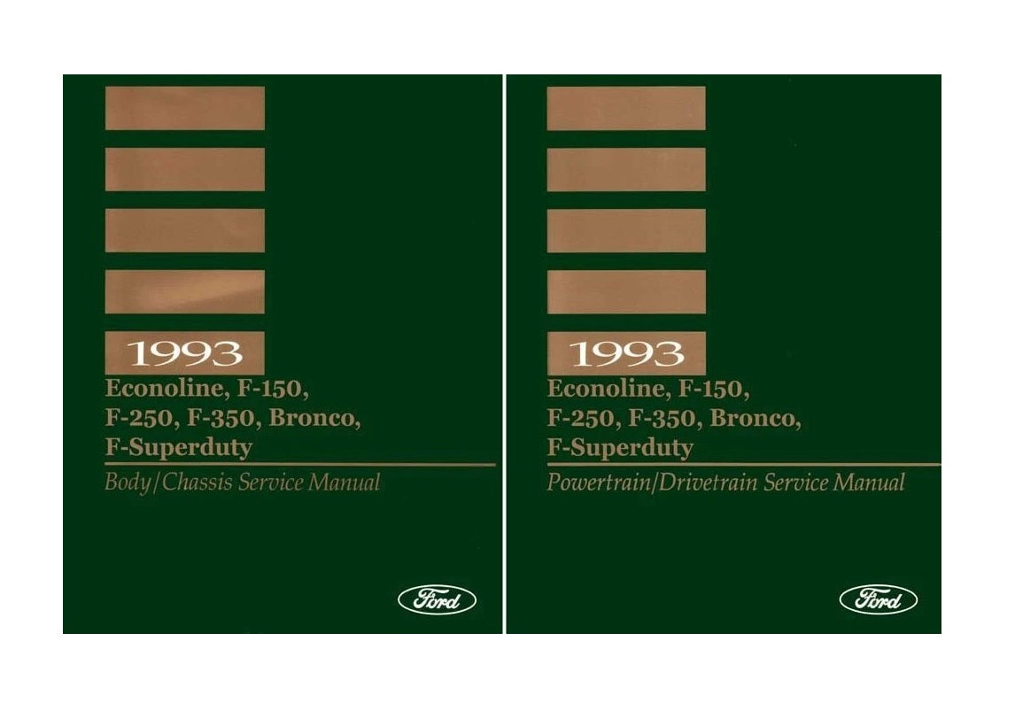 1993 Ford F-Series Trucks & Bronco F-150–F-350 F-Super Duty Shop Service Repair Manual