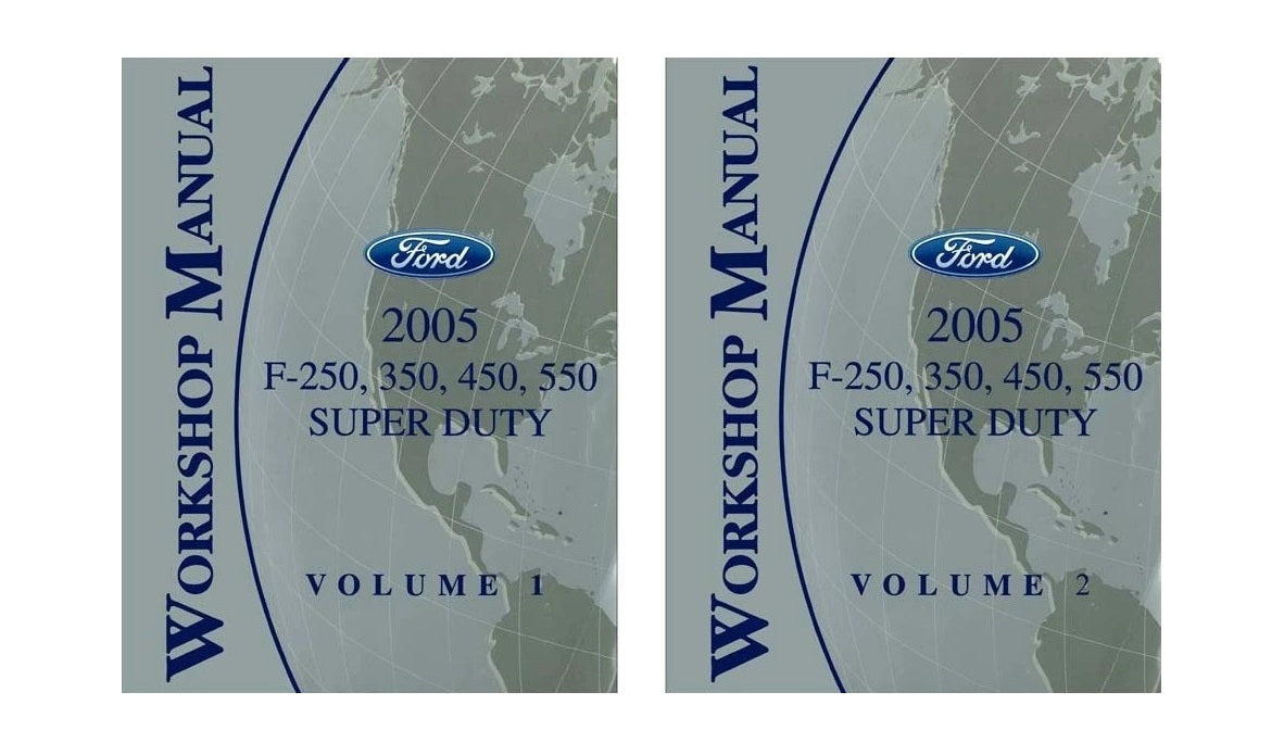 2005 Ford Super Duty Trucks F-250–F-550 Shop Service Repair Manual Set