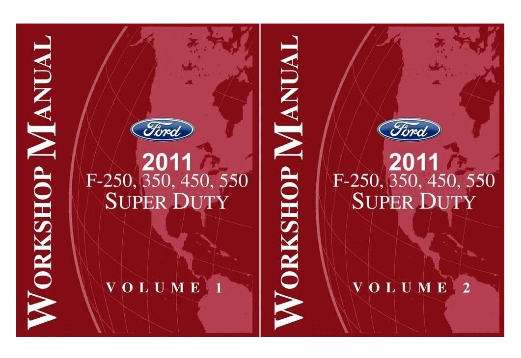 2011 Ford Super Duty Trucks F-250–F-550 Shop Service Repair Manual Set
